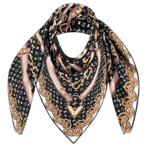 sciarpa nera di seta louis vuitton foto|Foulard Louis Vuitton da donna .